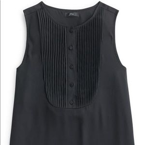 NWT J. Crew Drapey Sleeveless Tuxedo Top, Small